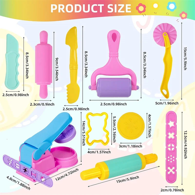 Playdough Tool Set for Kids with Animal Cutters and Mold Accessories