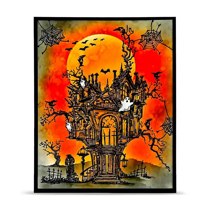 Halloween Pumpkin Princess Metal Cutting Dies & Stamps Kit for Scrapbooking Crafts