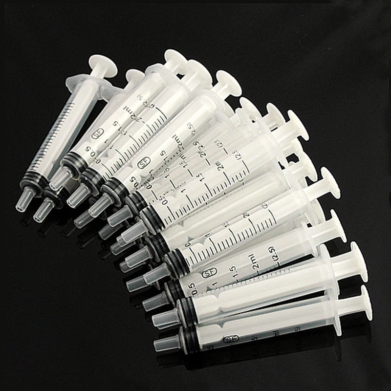 Disposable Plastic Syringe Set for Kitchen Cooking 100 pcs - Multiple Sizes