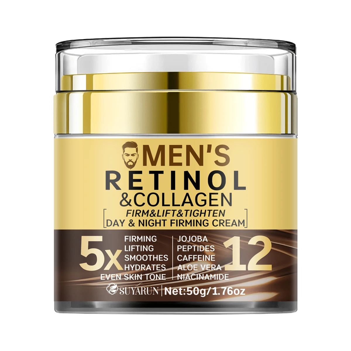 Men's Anti-Aging Face Cream with SPF 20 - Firming & Hydrating Moisturizer
