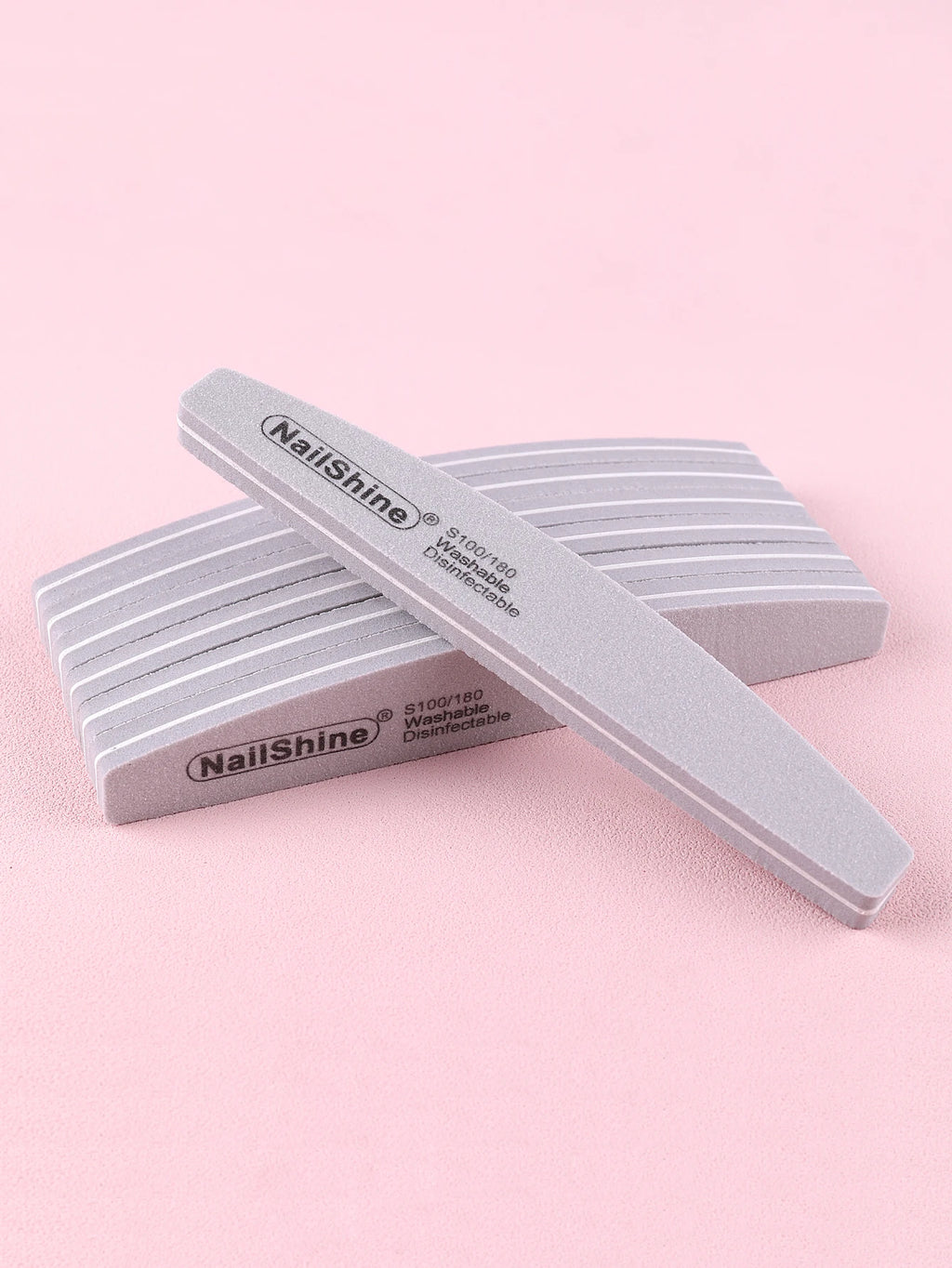 60Pcs Nail Files Sponge Buffer Blocks Double Side 100/180 Grit for Manicure & Pedicure