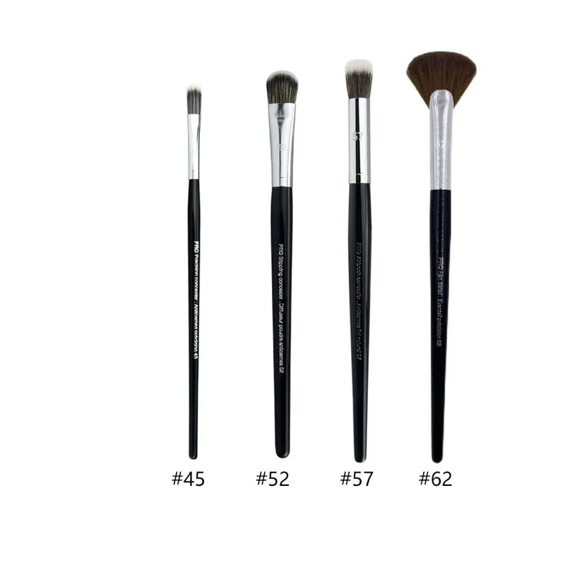 4pcs Makeup Brush Set - Eye Shadow, Lip, Brow, Concealer, Blending, Crease