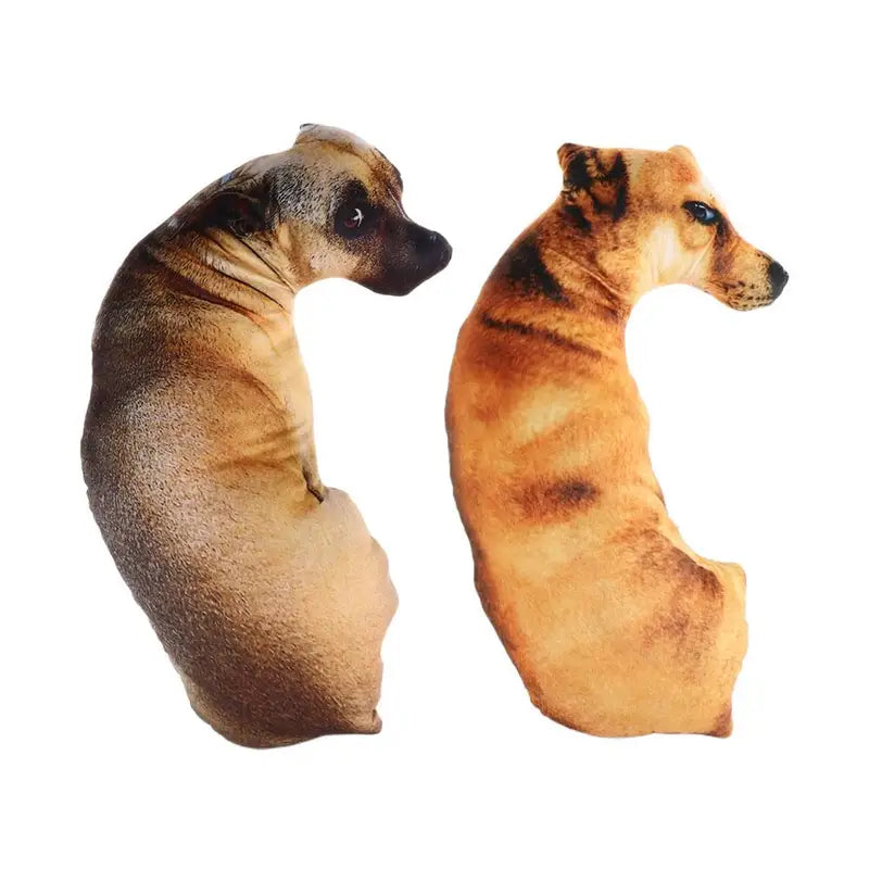 Cute 3D Animal Dog Pillow - Funny Cosplay Throw Cushion for Kids & Home