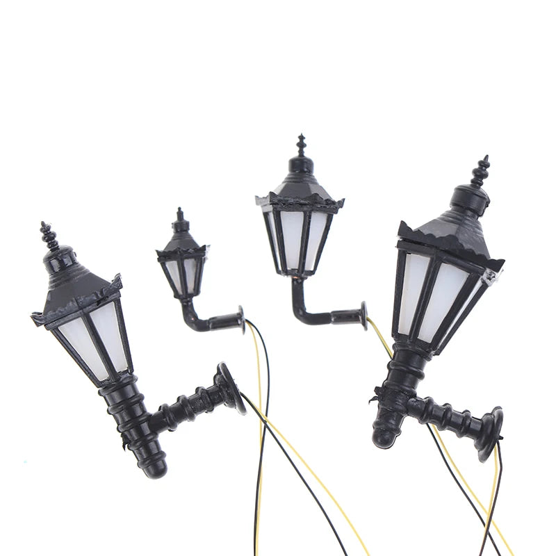 Dollhouse Wall Lamp LED Light for Miniature Garden and Room Decor - Warm White