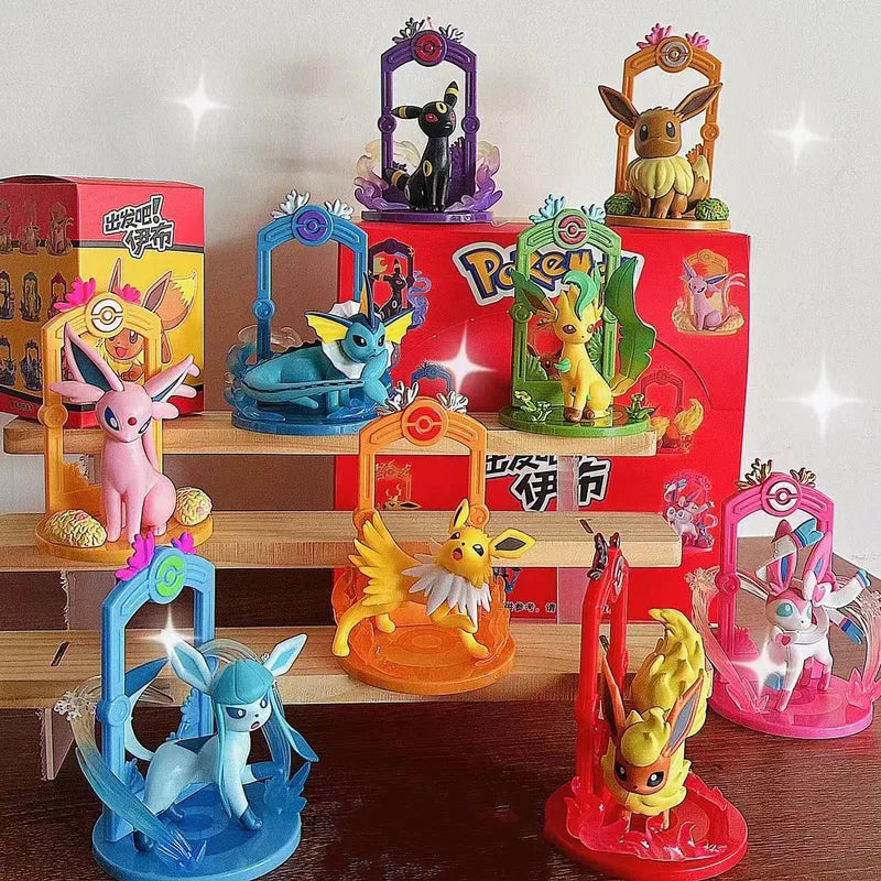 Pokemon Eeveelution Action Figure Set - Collectible PVC Toy Gift for Kids