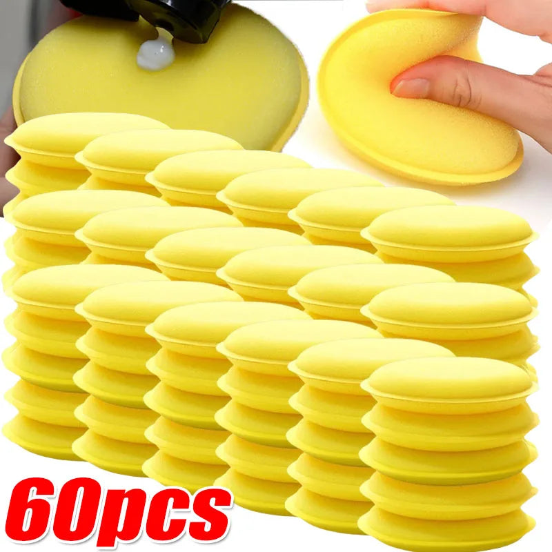 Car Foam Waxing Polish Sponge Applicator Set for Detailing and Cleaning