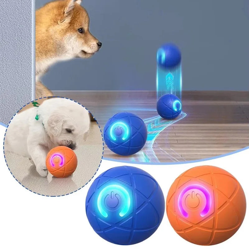 Interactive Automatic Dog Toy Ball - Rechargeable Smart Pet Ball for Small & Medium Dogs