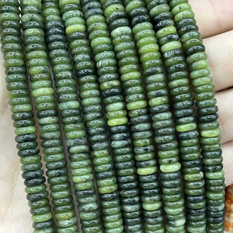Natural Green Jade Beads - Cylinder, Square, Irregular, Faceted for Jewelry Making