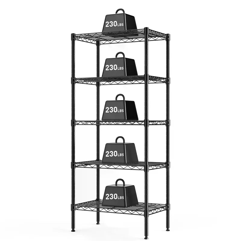 Heavy Duty Metal Storage Shelving Unit - Adjustable Wire Racks for Kitchen, Garage, Closet, Pantry