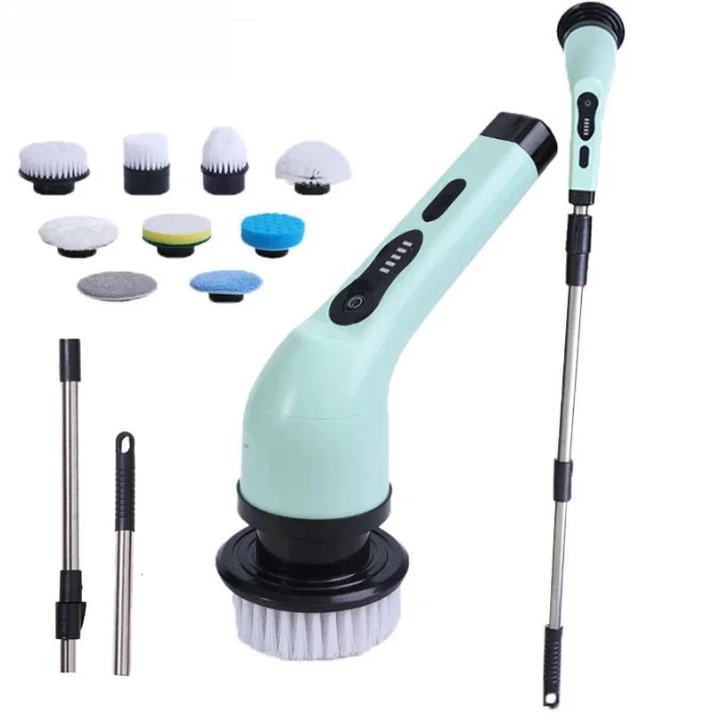 Cordless Electric Spin Scrubber Multi-Purpose Cleaning Brush for Kitchen Bathroom