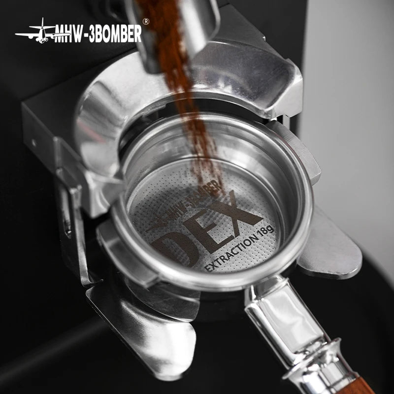 58mm Espresso Coffee Filter Basket with Puck Screen – Precise 872 Hole Design, Food-Grade Stainless Steel