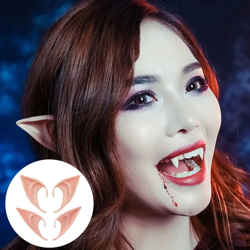 Elf Ears Latex Cosplay Costume Accessories for Halloween & Fantasy