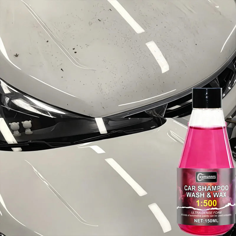 Automotive Exterior Car Wash Liquid - Pink High Foam, Creamy Full Coverage