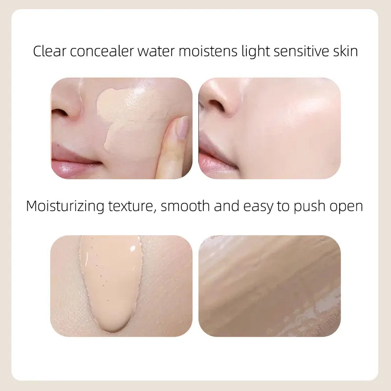 Liquid Foundation Concealer Face Makeup - Long Lasting Full Coverage, Oil-Control, Waterproof, 30ml
