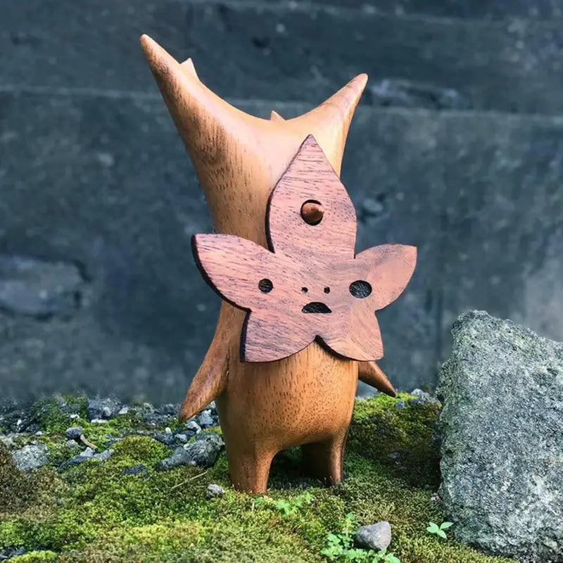 Wooden Korok Statue Home Decoration Handicraft for Game Lovers Zelda Breath of the Wild