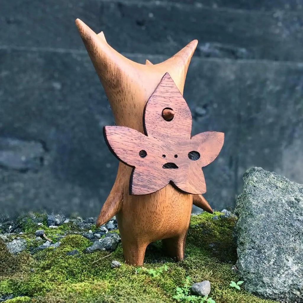 Wooden Korok Statue Home Decoration Handicraft for Game Lovers Zelda Breath of the Wild