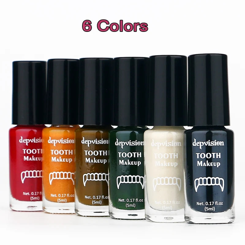Colorful Non-Toxic Tooth Paint for Halloween and Special Effects Makeup
