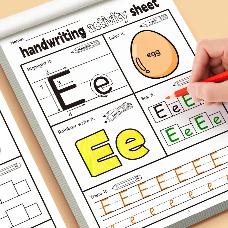 Children's Alphabet Practice Book for Preschoolers - Handwriting & Learning Exercises