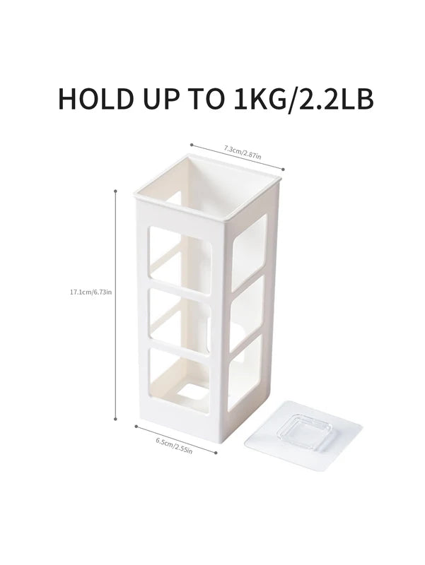 Non-Perforated Curling Iron Storage Box Wall Shelf for Beauty Tools