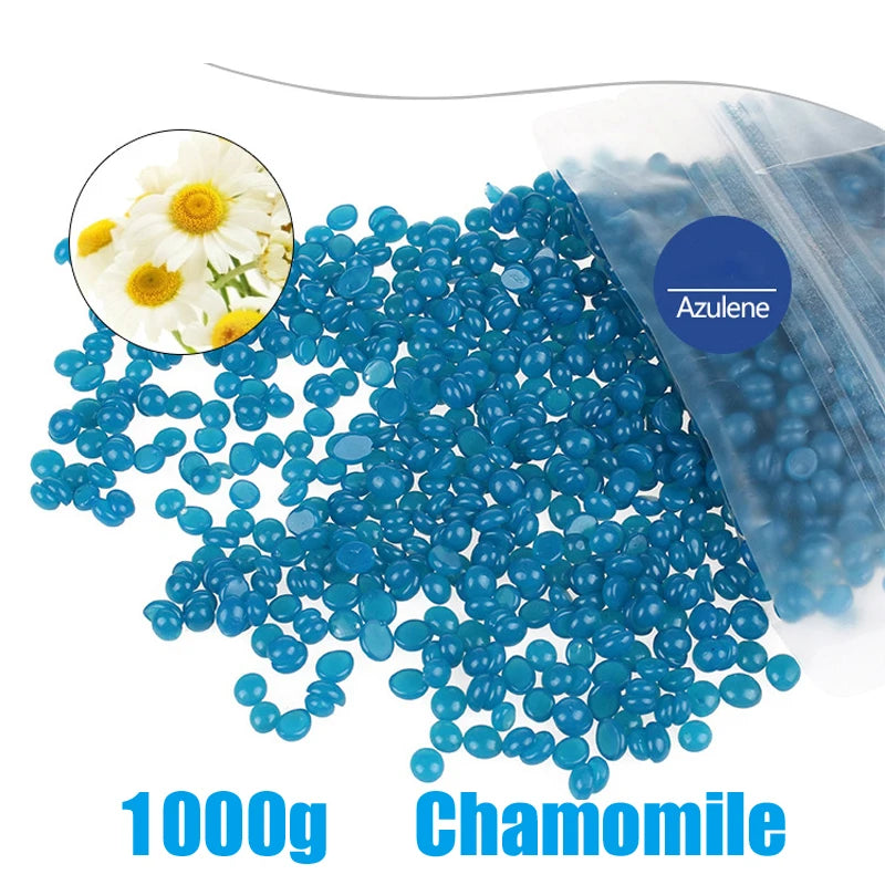 1000g Painless Wax Beads for Body Face Bikini Hair Removal - Hard Wax Beans