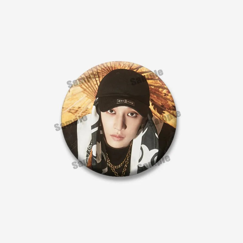 Kpop Boys Band Coin Badge Lapel Pin Jewelry for Fans - Multiple Colors & Sizes