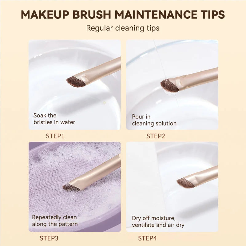Eye Makeup Brush Set with Detail, Shading & Nose Shadow Brushes - Complete Makeup Tools for Beginners