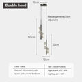 Modern LED Acrylic Wall Lamp Pendant Light Creative Spiral Indoor Lighting for Bedroom & Home Decor