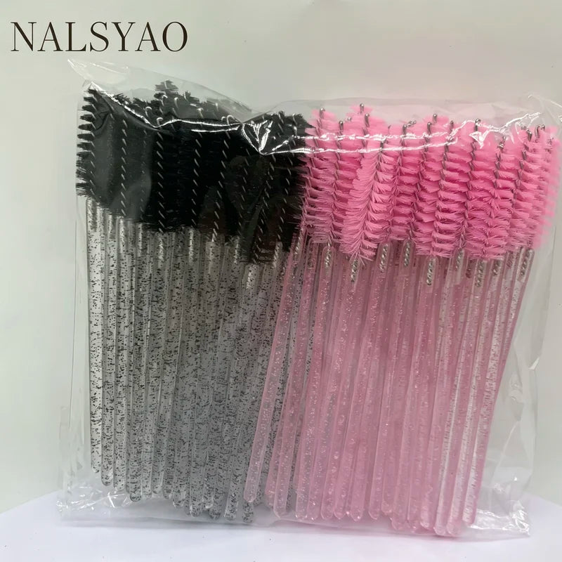 Disposable Eyelash Brushes Spoolies Micro Lash Mascara Wands 100pcs Wholesale