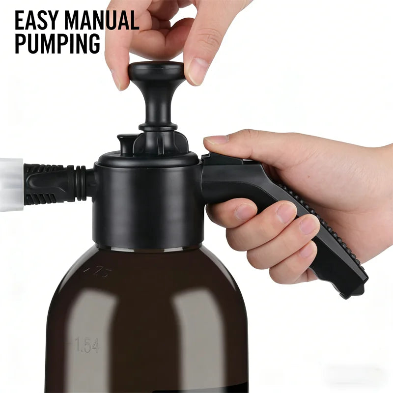 2L Pressure Spray Bottle for Car Cleaning Gardening and Household Use