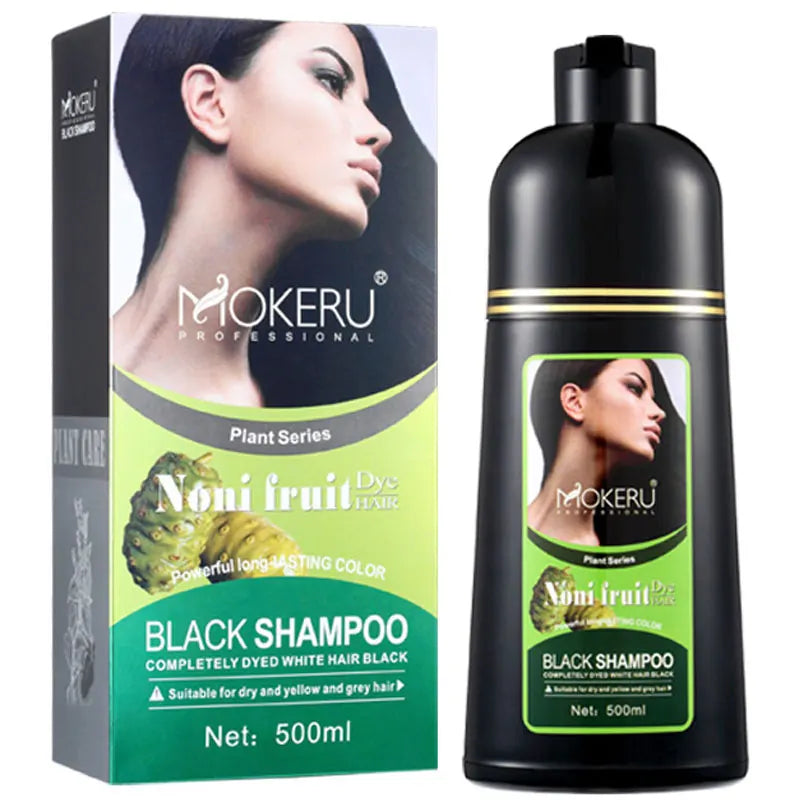 Organic Argan Oil Hair Dye Shampoo for Gray Hair - Long Lasting Color