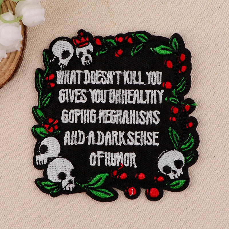 Halloween Horror Movie Embroidered Iron-On Patches for Clothing Backpack DIY Decor