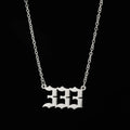 Statement Angel Number 7 Gold Pendant Necklace for Women Summer Fashion Jewelry