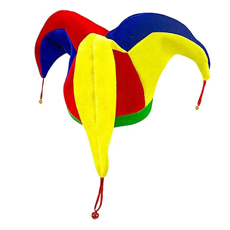 Multicolor Clown Hat for Parties Halloween Costume Accessory