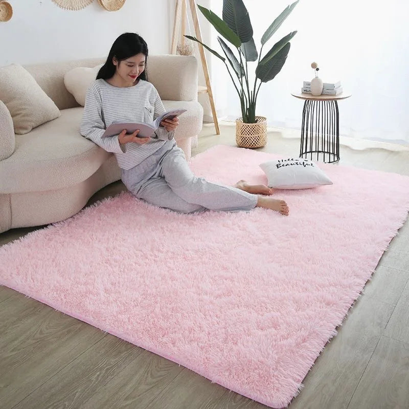 Kids Rainbow Carpet for Living Room and Bedroom - Soft Non-Slip Rugs for Children