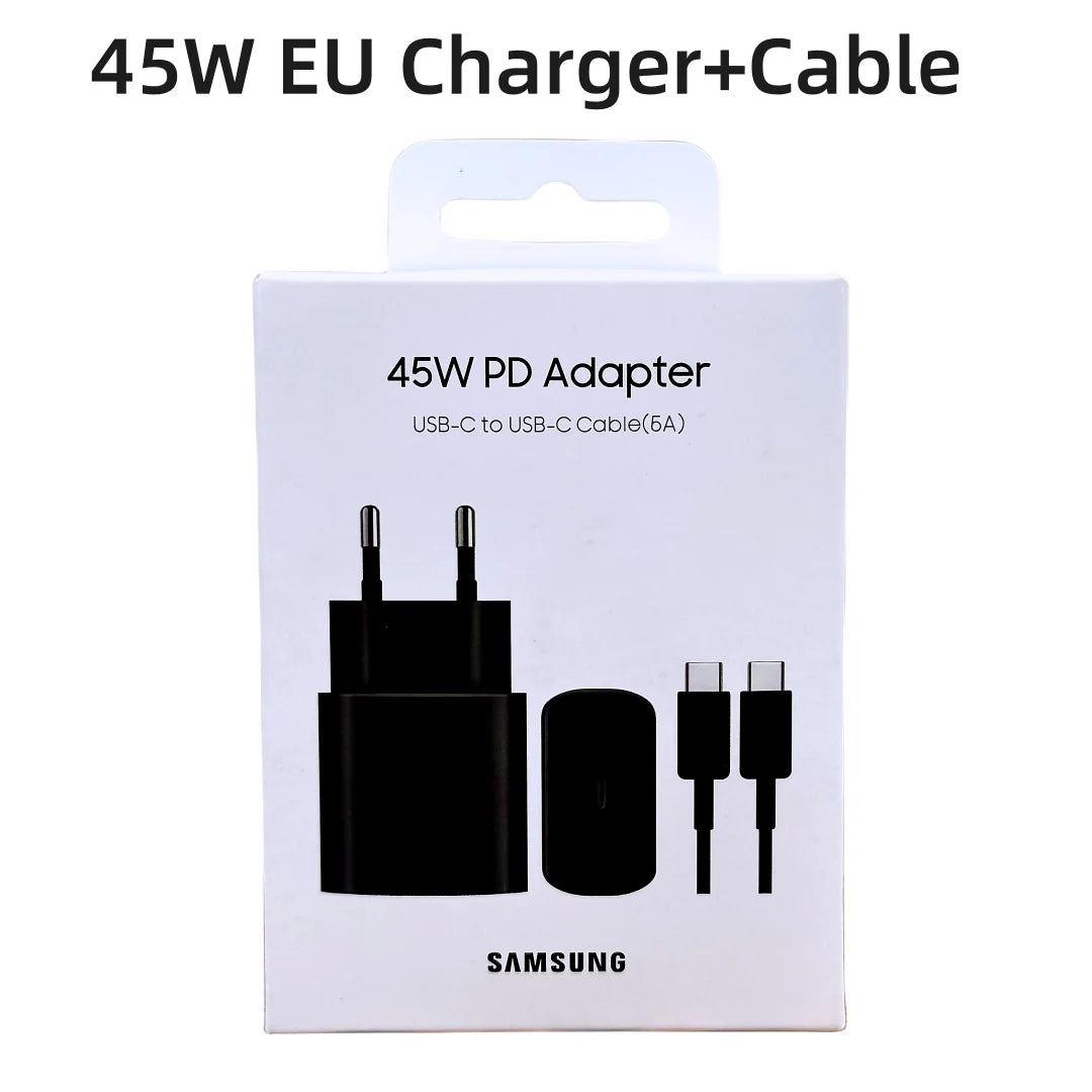Samsung 45W Type C Fast Charger EU Wall Adapter for Galaxy Fold S24 S23