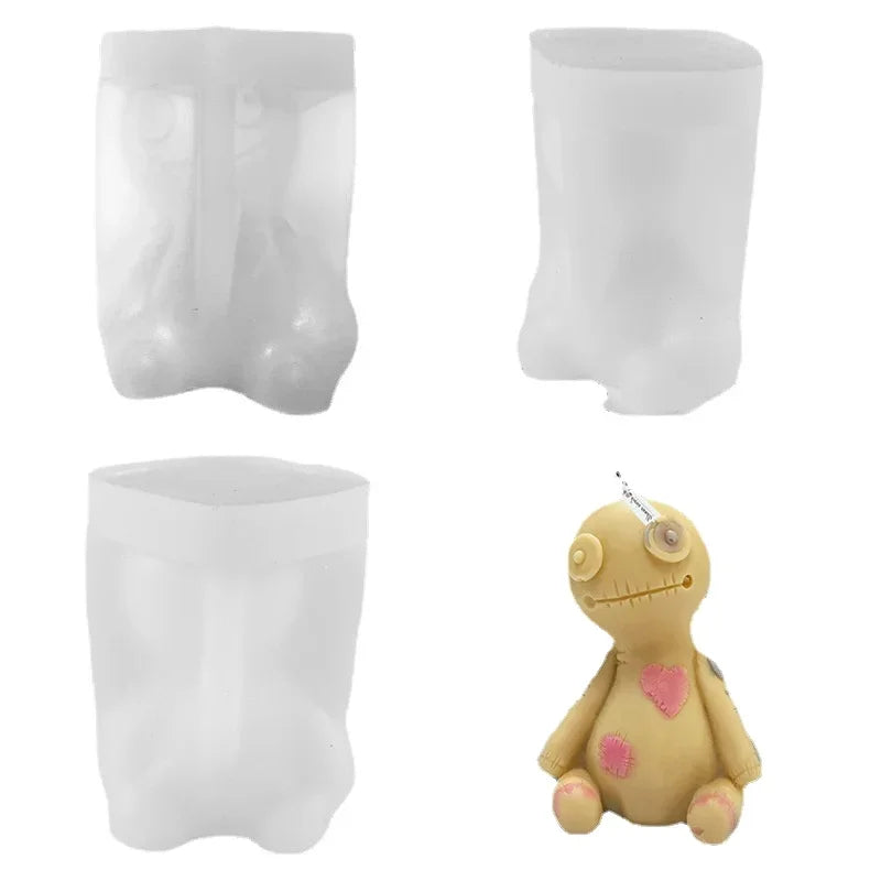 Halloween Curse Doll Candle Silicone Mold DIY Craft Kit for Handmade Holiday Decor