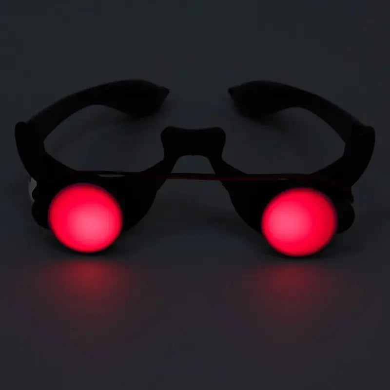 Halloween Horror Red Eye Glasses Props - Scary Glow-in-the-Dark Costume Accessory