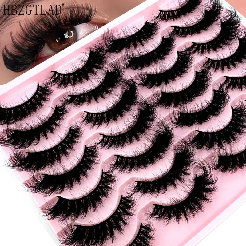 14 Pairs 3D Mink Eyelashes Thick Fluffy Natural False Lashes for Makeup