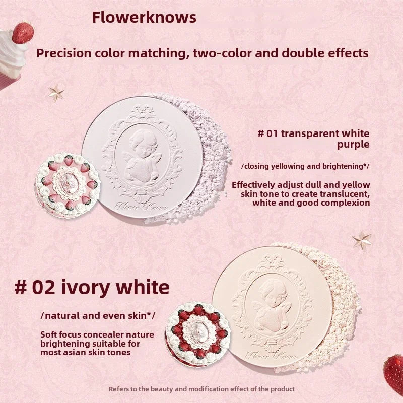 Mineral Face Powder Foundation with Concealer & Finishing - Vegan Makeup