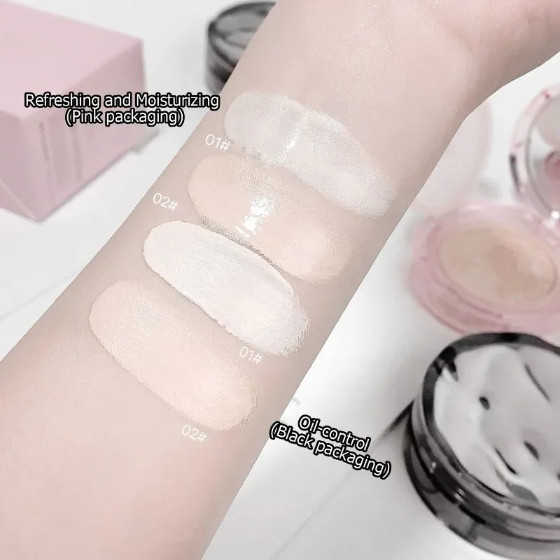 Moisturizing & Oil-Control Air Cushion Foundation with Mirror - Summer Korean Makeup