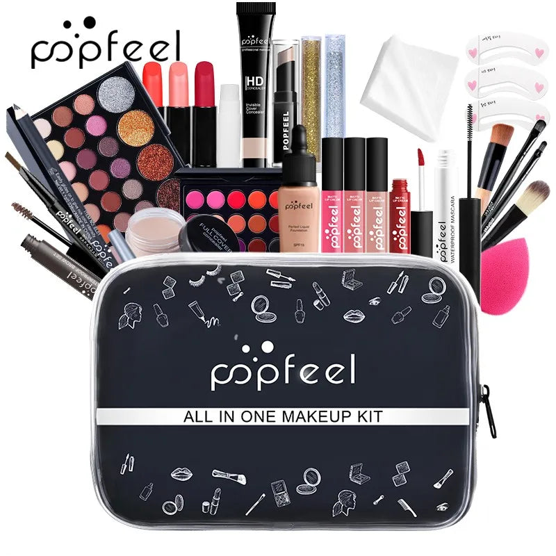 All-in-One Makeup Kit Set for Women - Complete Cosmetics Collection