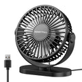 Portable USB Desk Fan with 3 Speed Settings, Quiet Mini Cooling Fan for Home Office Travel