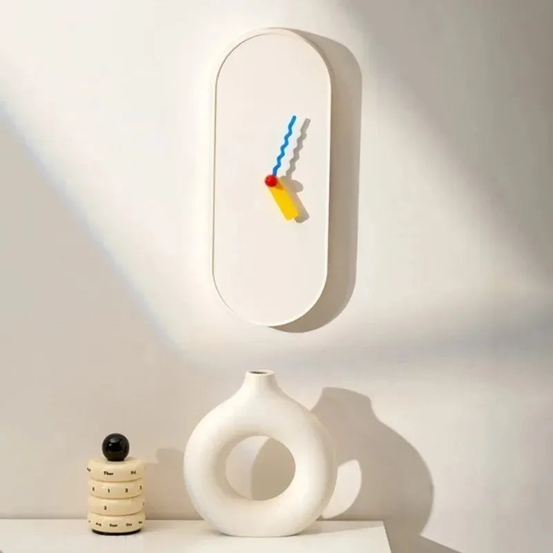 Modern Silent Wall Clock for Living Room & Kids Room - Decorative Home Gift