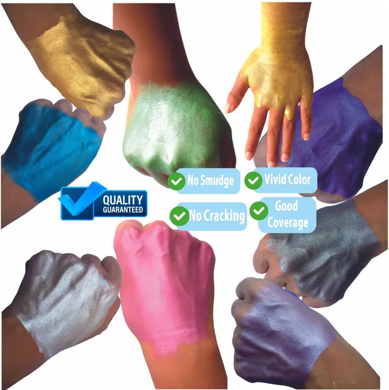 Water-Based Pearly Face & Body Paint for Halloween & Cosplay - Shimmery & Safe