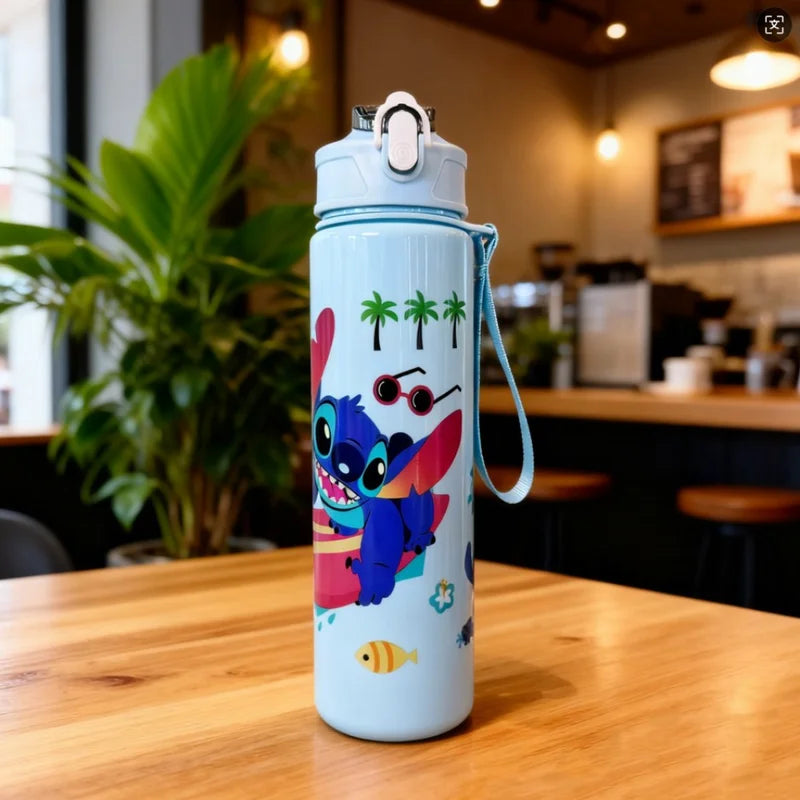 3D Printed Cartoon Water Bottle - Reusable, Leak-Proof, Lightweight Travel Kettle