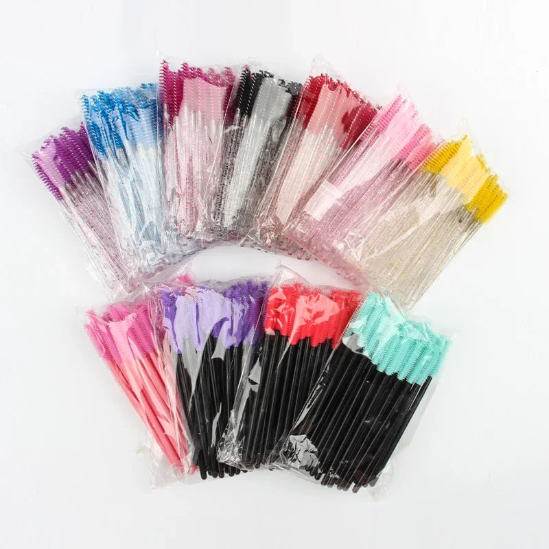 Makeup Brush Set for Eyelash Extension and False Lashes - Reusable Cosmetic Tools