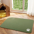 Absorbent Pet Feeding Mat with Waterproof Rubber Backing for Dogs & Cats