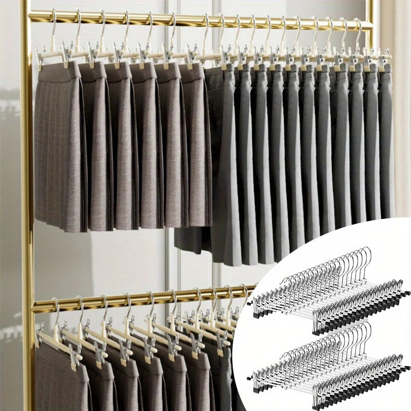 10pcs Anti Slip Plastic Drying Hangers for Clothes Home & Dorm Use