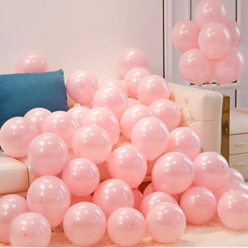 Pink & Red Latex Balloons Pack for Valentine's Day Wedding Party Decorations