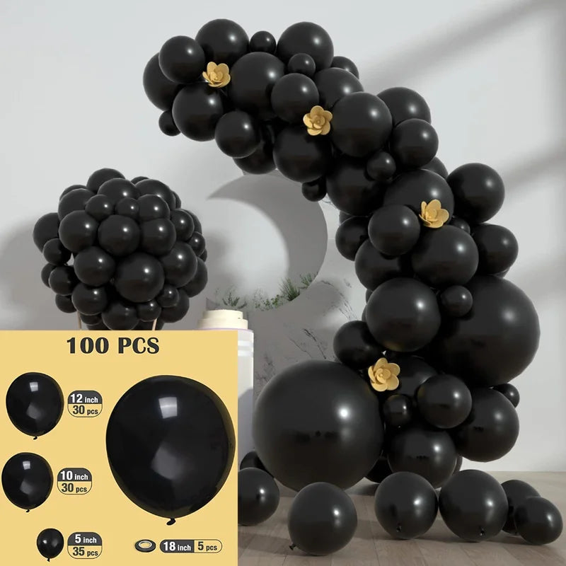 Solid Color Metal Balloon Wreath Arch Set for Wedding Birthday Party Christmas Halloween